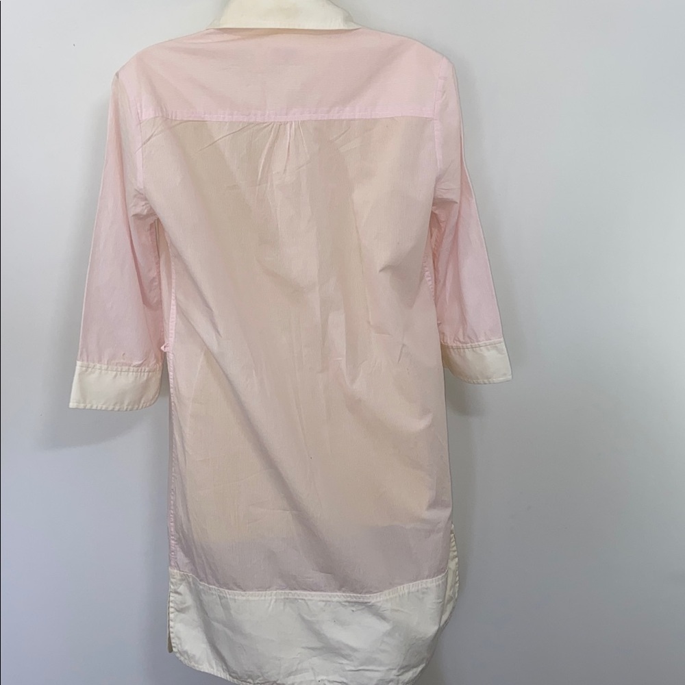 Rag & Bone Shirt Dress Cotton Pink and White Stripe 4 NWOT - Picture 5 of 6